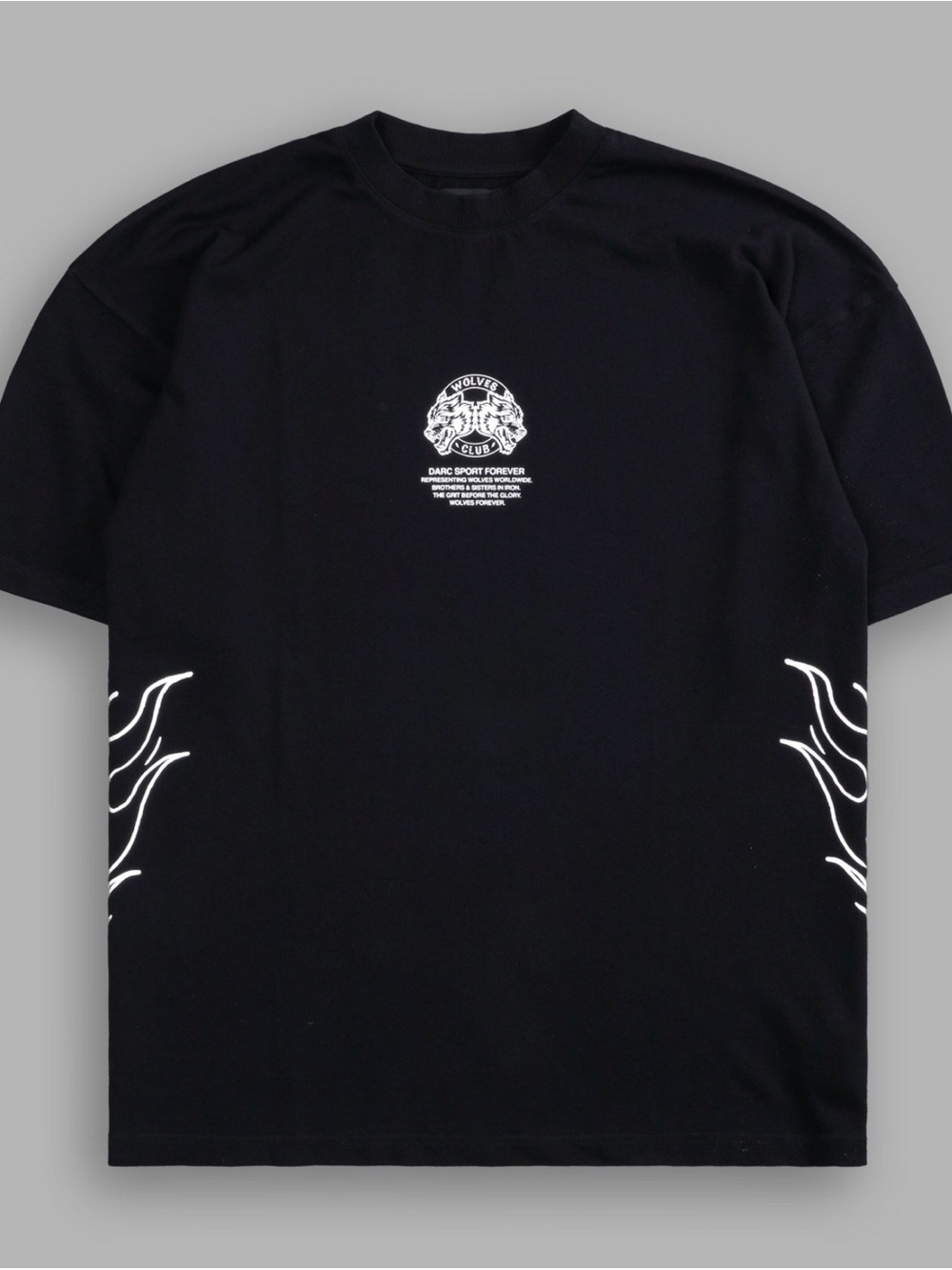 Darc Sport Fired Up “Premium” Tee Black Wolves Graphic Short Sleeve Tee - Picture 4 of 4